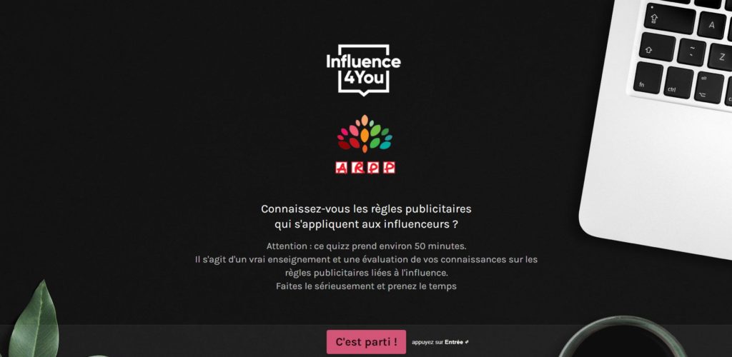 ARPP - Influence4You - Code de la route de l'influence